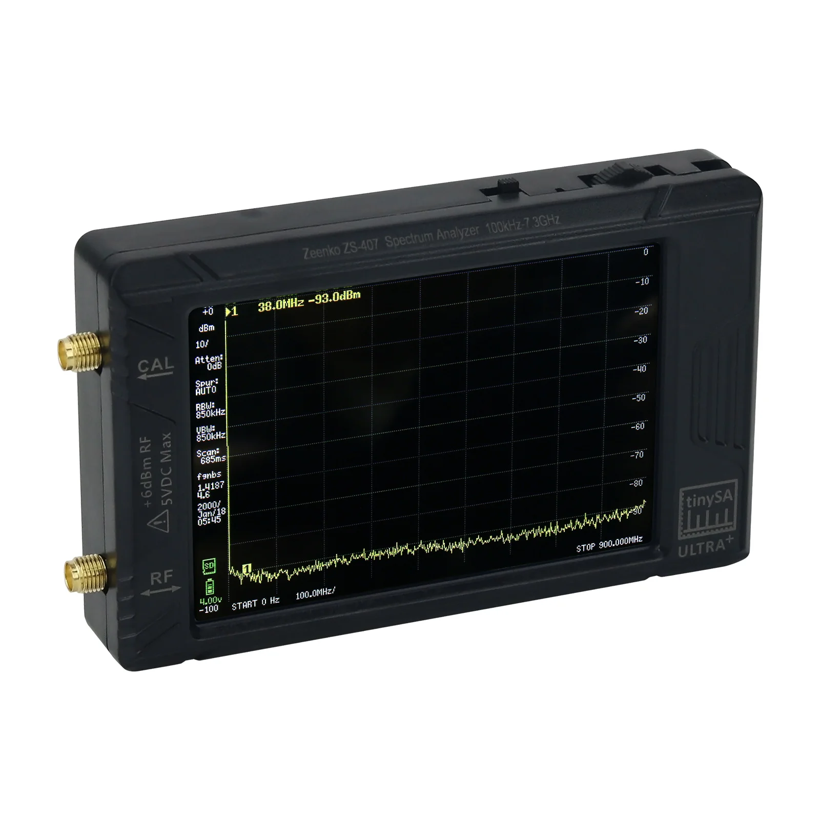 新型Ultra+ ZS-407ハンドヘルドスペクトラムアナライザ 900MHz-7.3GHz
